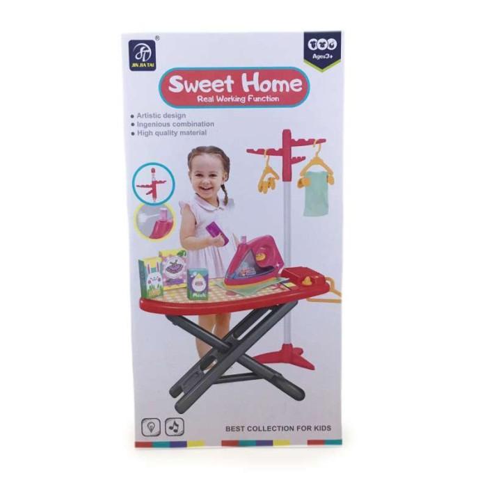 Iron Table | Mainan Setrika Gosokan Anak Set Sweet Home Iron Board - Kado Anak Cewe