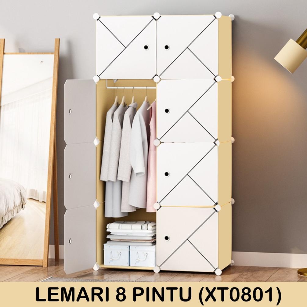LEMARI PLASTIK 8 PINTU  LEMARI PAKAIAN PLASTIK LEMARI PLASTIK PORTABLE HOMEWALLPAPERSHOP TERLARISS..
