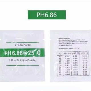 Serbuk Kalibrasi PH Meter, PH 6,86 dan PH 4,01 (sepasang)