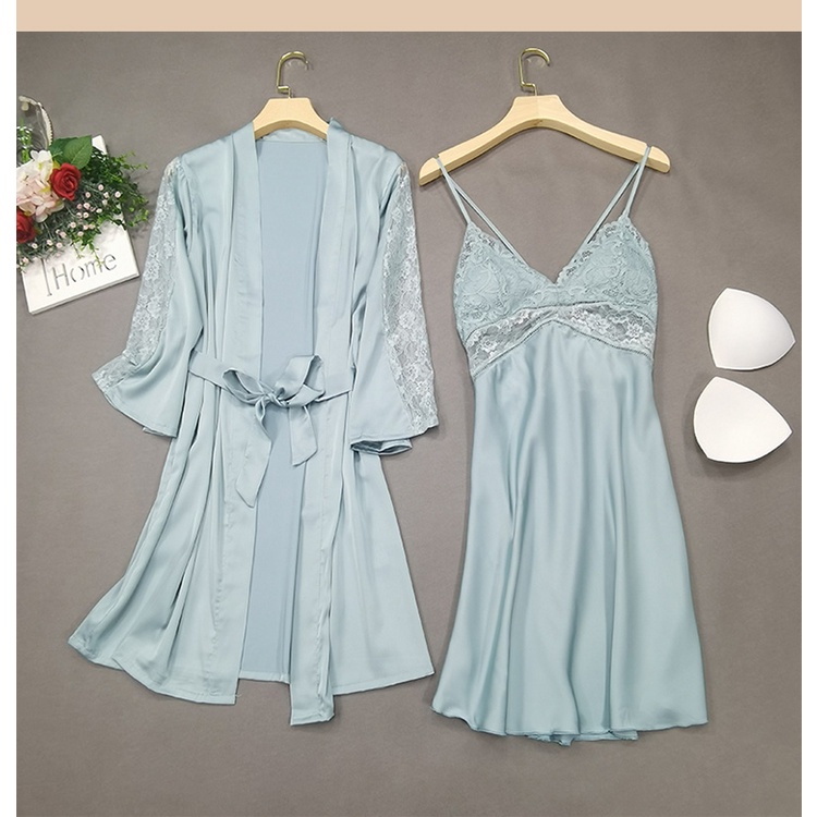 Vee-kimono silk 2 in 6341 pad bra/seserahan/bajutidur-4