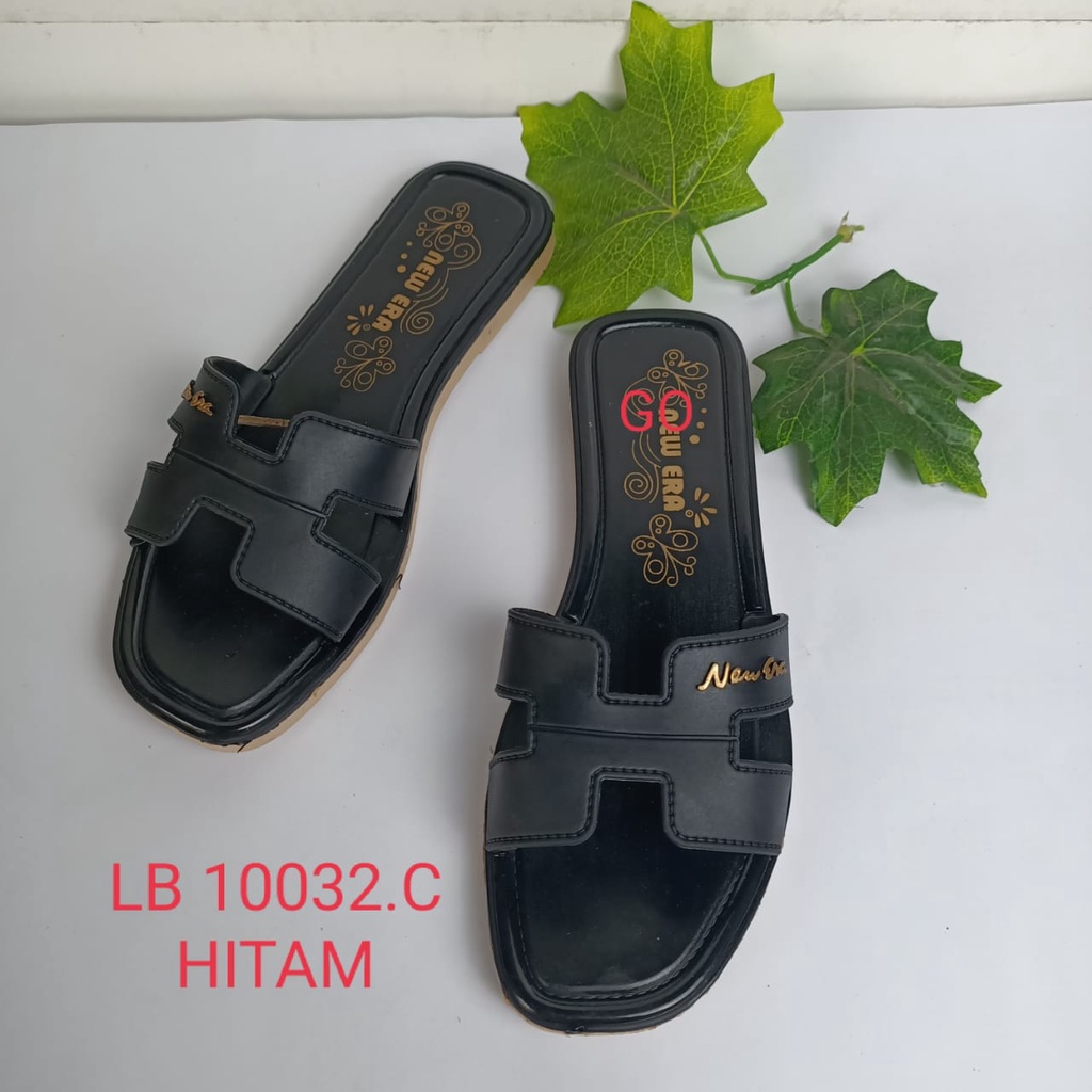 gof NEW ERA LB 10032.B Sandal Selop Wanita Karet Sandal Slop Jelly Sendal Cewek