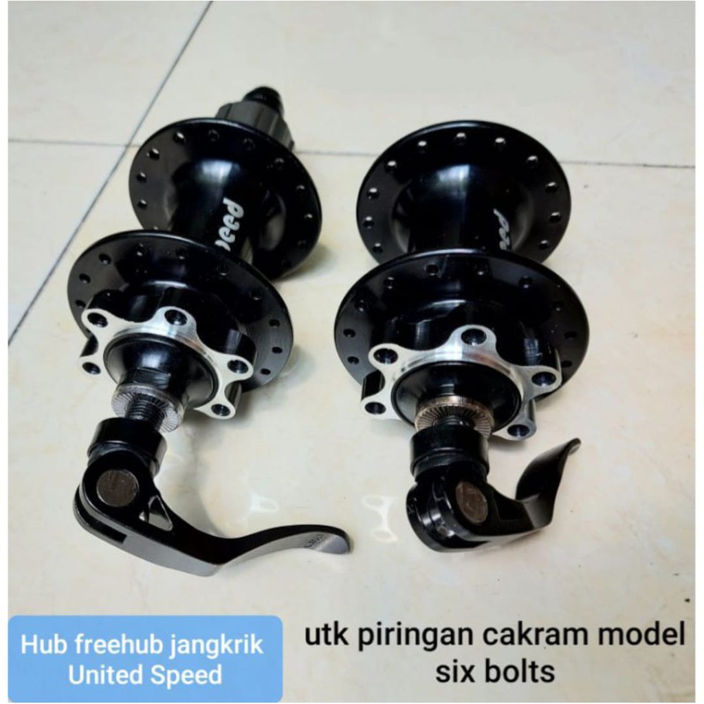 TERMURAH!!! Hub Freehub Sepeda HOLE 32 / 36 - UNITED Speed Jangkrik