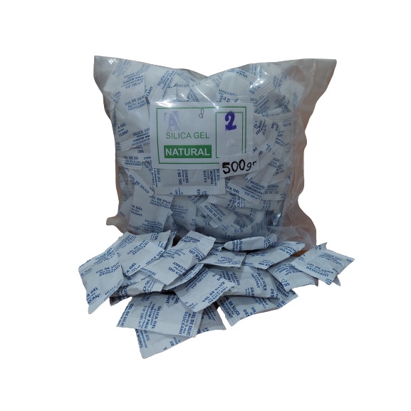Silica Gel Natural 2gr Food Grade untuk makanan 500 gr Denpasar