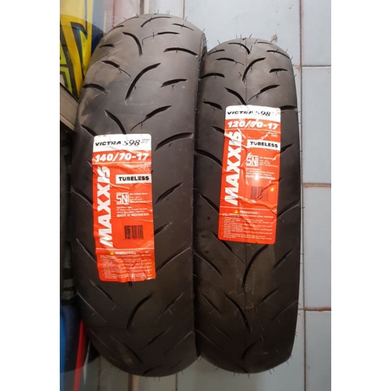 BAN MAXXIS VICTRA 120/70-17 DAN 140/70-17  SUPERMOTO KLX DTRACKER CRF WR155