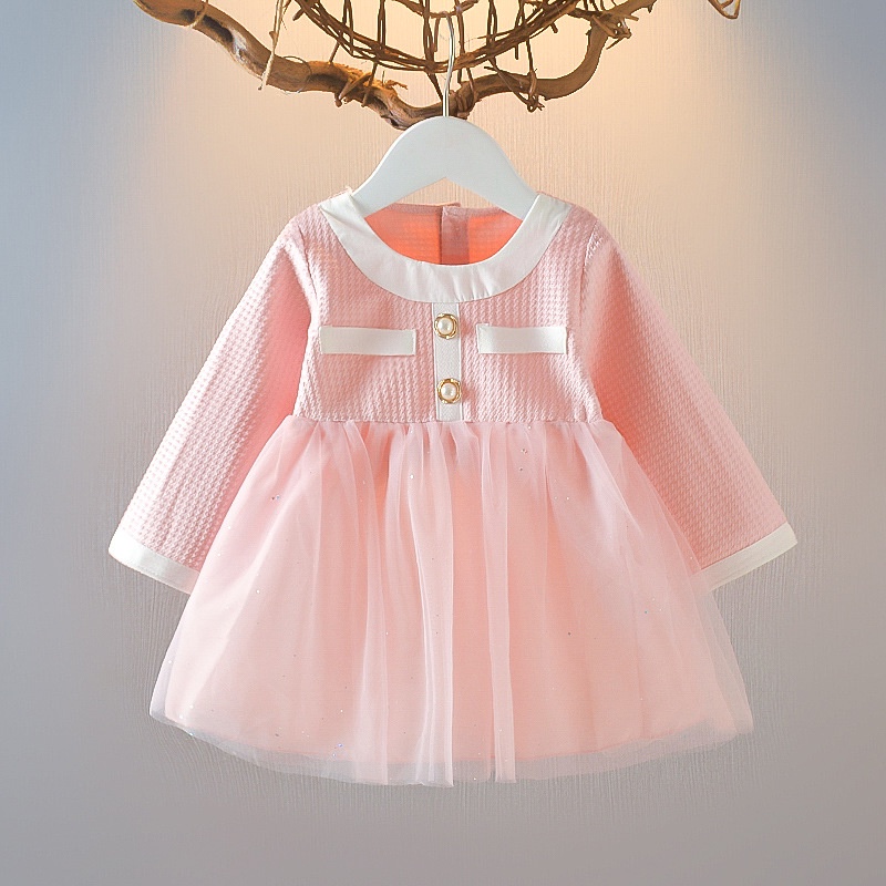 Dress Bayi Perempuan TIARA Baju Anak Bayi Perempuan Import Lengan Panjang Korean Style