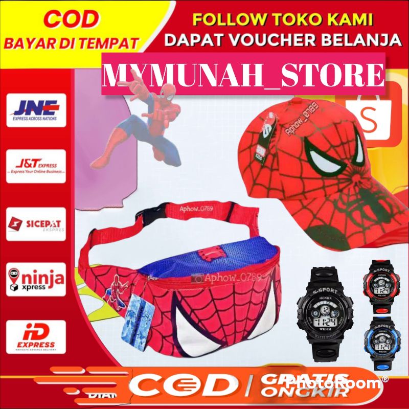 WAISTBAG ANAK/TAS SELEMPANG ANAK/TAS BAHU ANAK SPIDERMAN