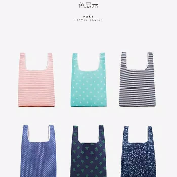 Tas Belanja Lipat / Shopping Bag / Tas Lipat / Tas belanja GoGreen - Bintang Besar