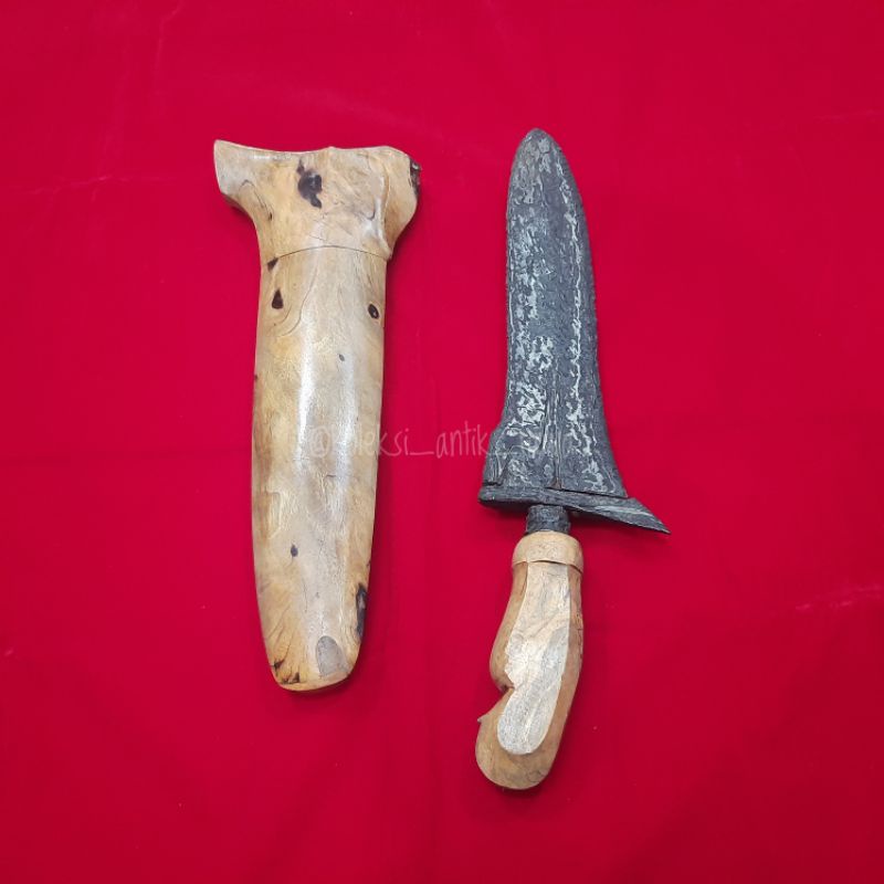 Keris Bethok Jalak Budho Pamor Komplit Warangka Set