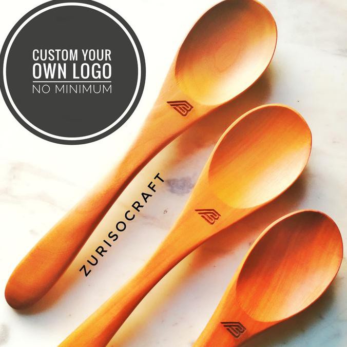 Populer] Sendok Kayu Makan Custom Logo