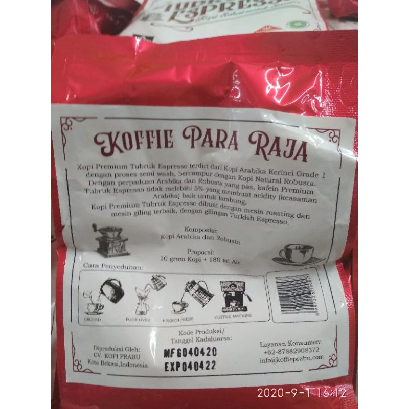

2 Bungkus KOPI PRABU TUBRUK ESPRESSO 200g