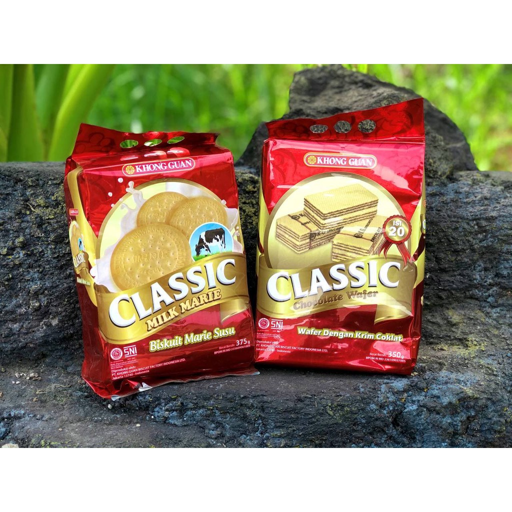 

Khong Guan Classic Milk Marie - Classic Chocolate Wafer 375 gr