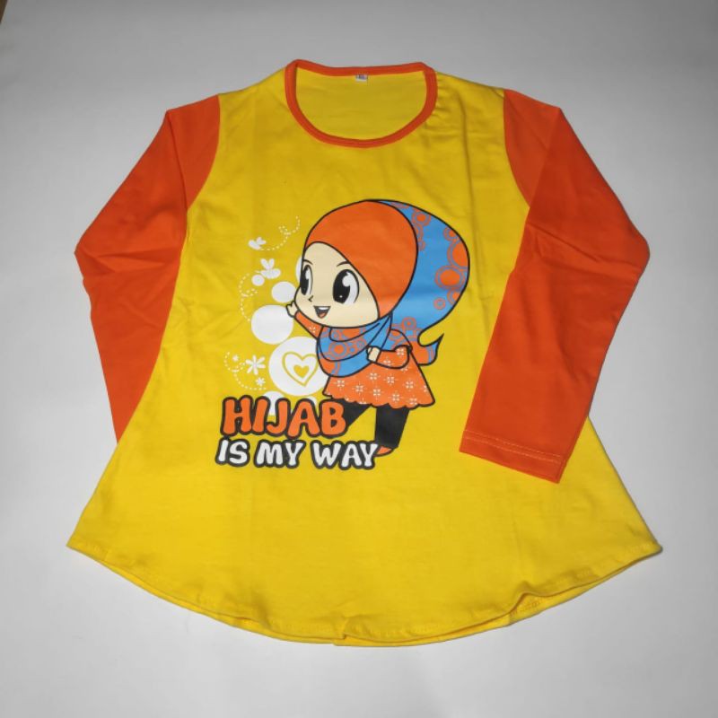 Rpb Baju anak hijab karakter is my way baju jalan jalan baju muslim kasual anak