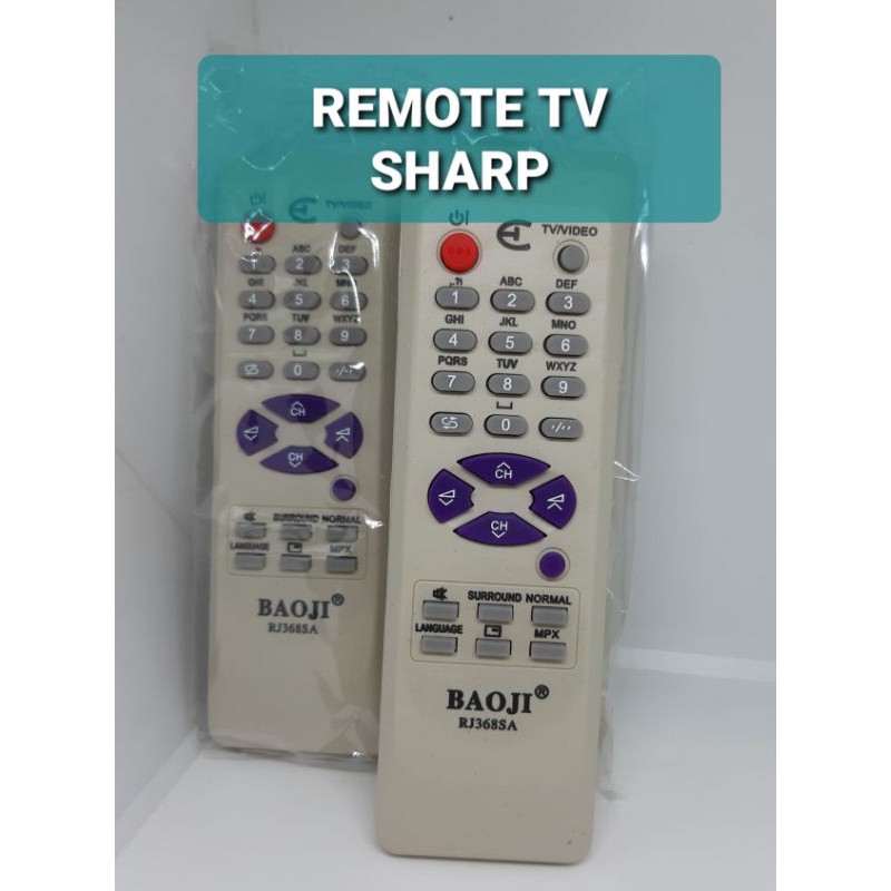 REMOTE TV SHARP MODEL CRT / TABUNG