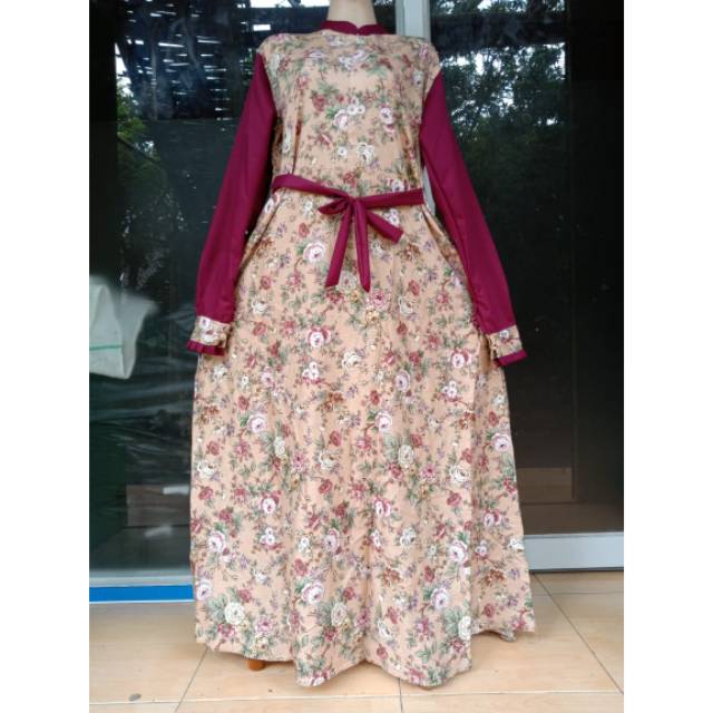 Gamis katun jepang ori mix toyobo
