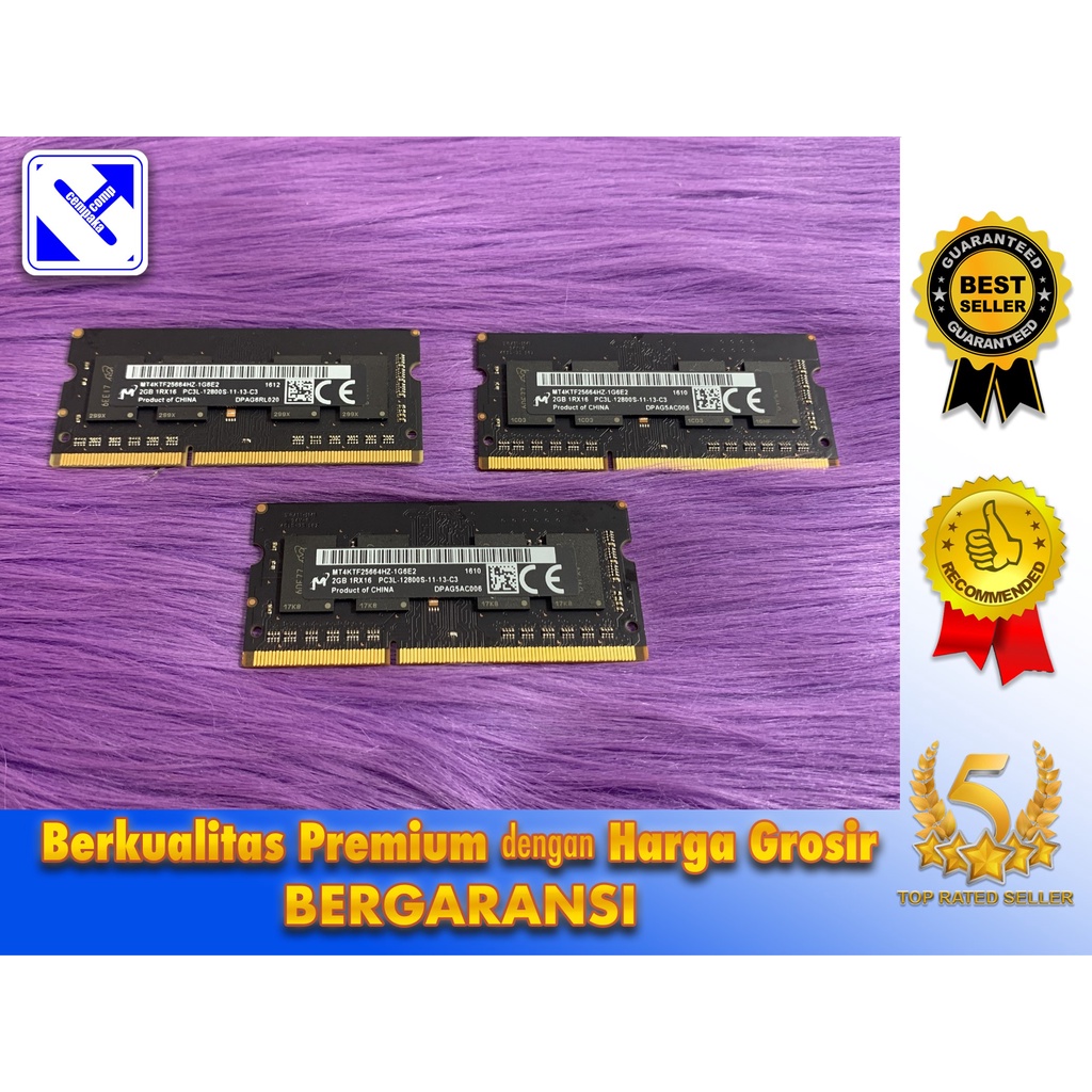 Memori laptop / Sodim Ram laptop 2GB DDR3 12800s