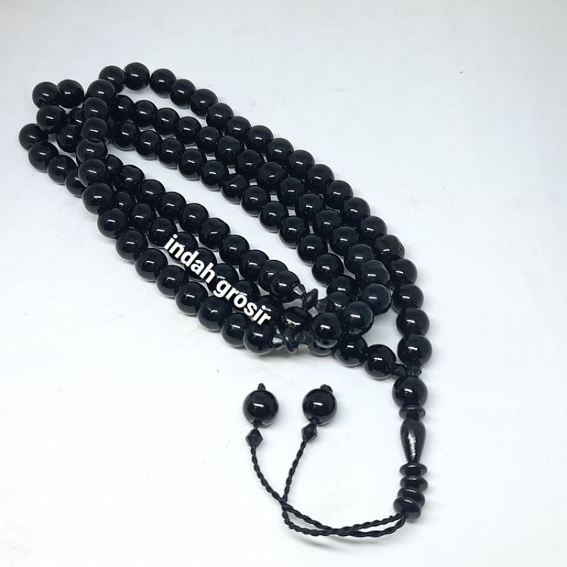 TASBIH BATU BLACK ONIX 99BUTIR 8MM BANDUL 2