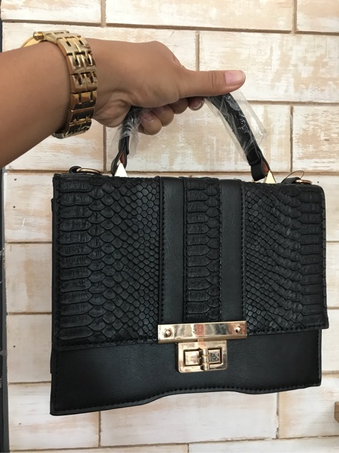 Mores Bag Aston handbag / Slingbag - Tas wanita Import selempang Slingbag Snake pattern 3218