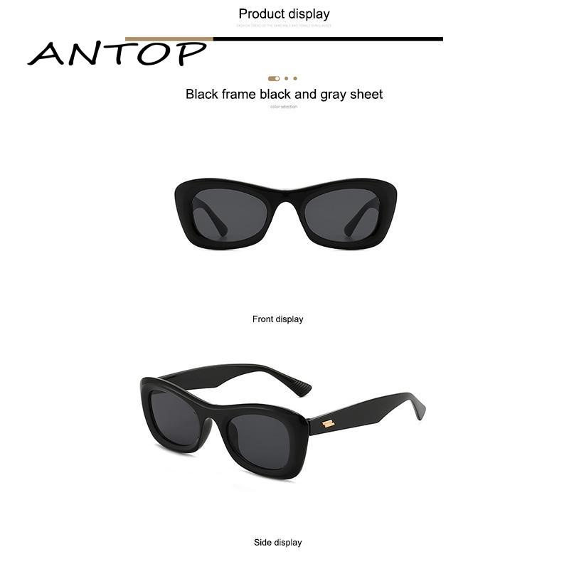Kacamata Hitam Pelindung UV Bentuk Oval Model Simple Untuk Wanita
