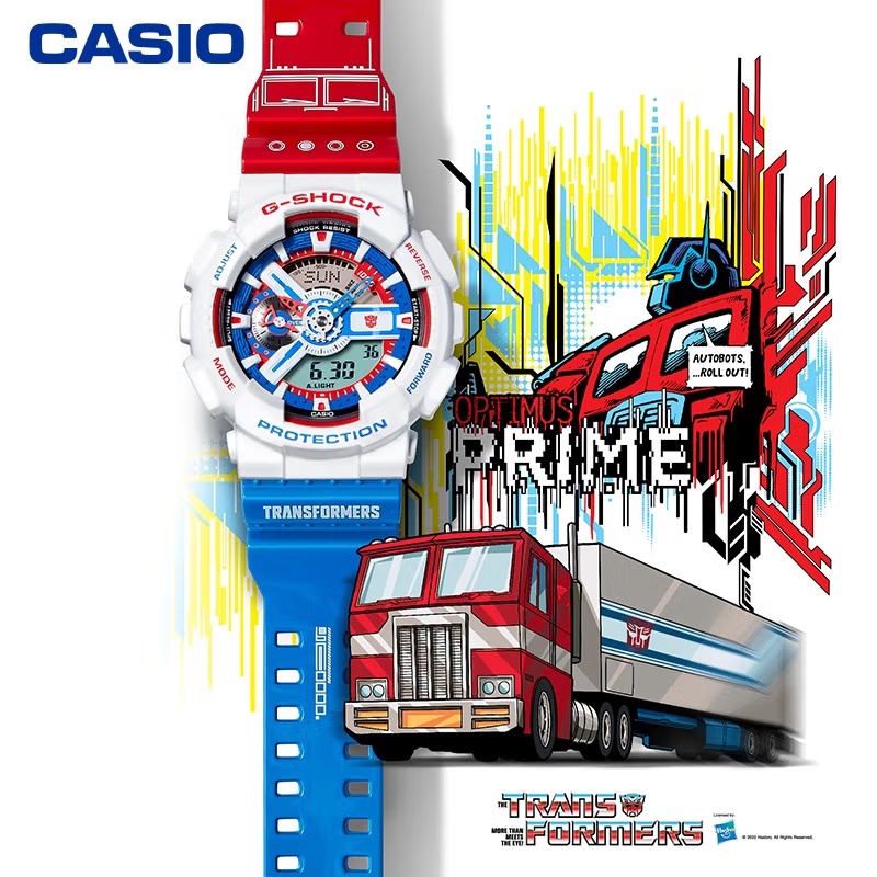 G-SHOCK TRANSFORMER LIMITED EDITION GA-110 GA110 OPTIMUS PRIME AUTOLIGHT