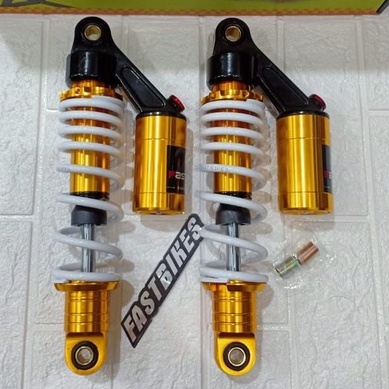 Shock Shockbreaker Belakang Fastbikes Tabung Atas Model Yss Top up 280mm 320mm 340mm 360mm Jupiter z Vega ZR Supra x Wave Supra fit Rx King Tiger Thunder Fizr DLL-PUTIH