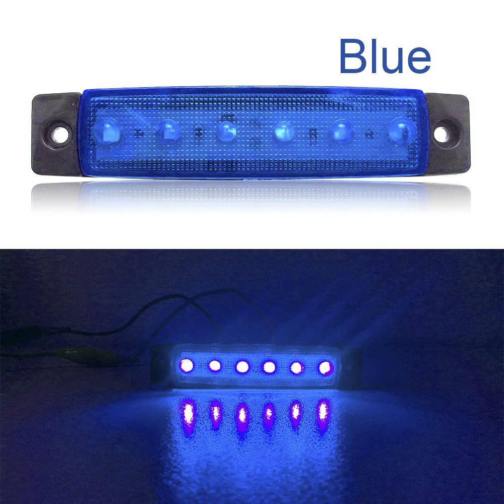 1 pc merah Kuning putih biru green 12/24 V 3 SMD LED Auto Mobil Bus Truk Truk Lorry Side Marker Led Trailer Lampu Belakang Side Lamp