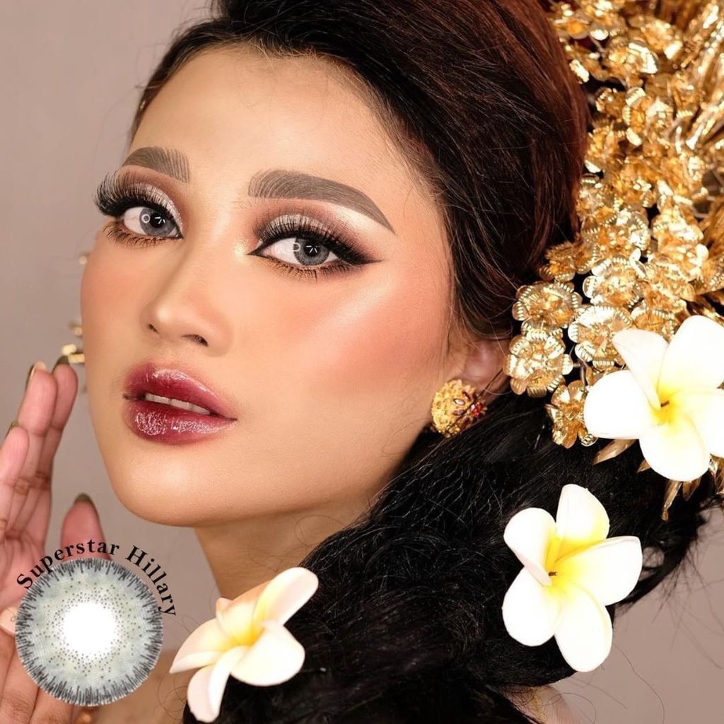 [PILIH LOKAL] Superstar Hillary softlens warna bulanan