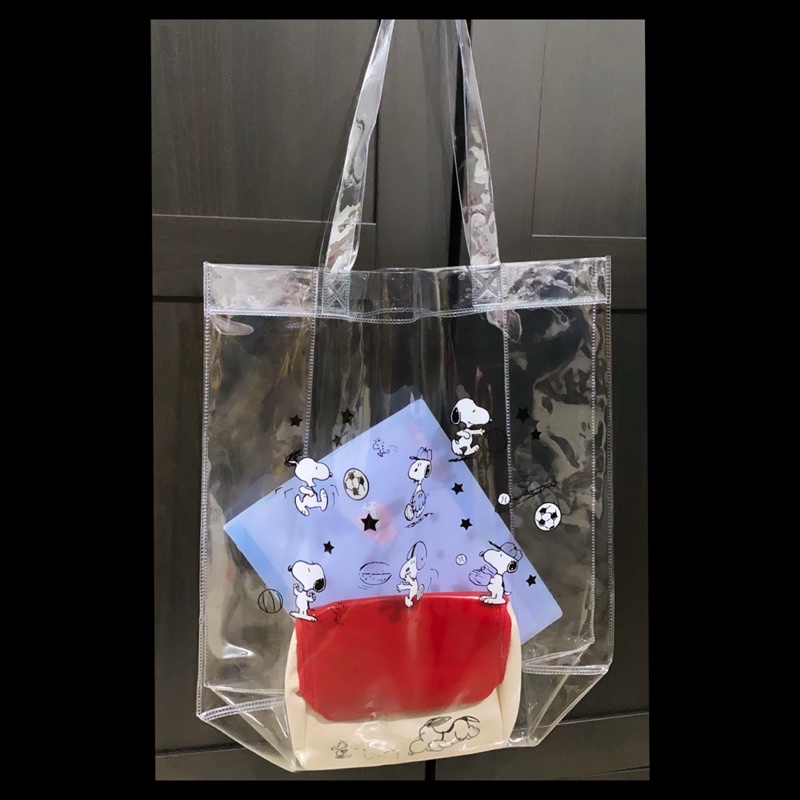 Snoopy Clear Bag Transparant Bag Tas Snoopy Tote Bag