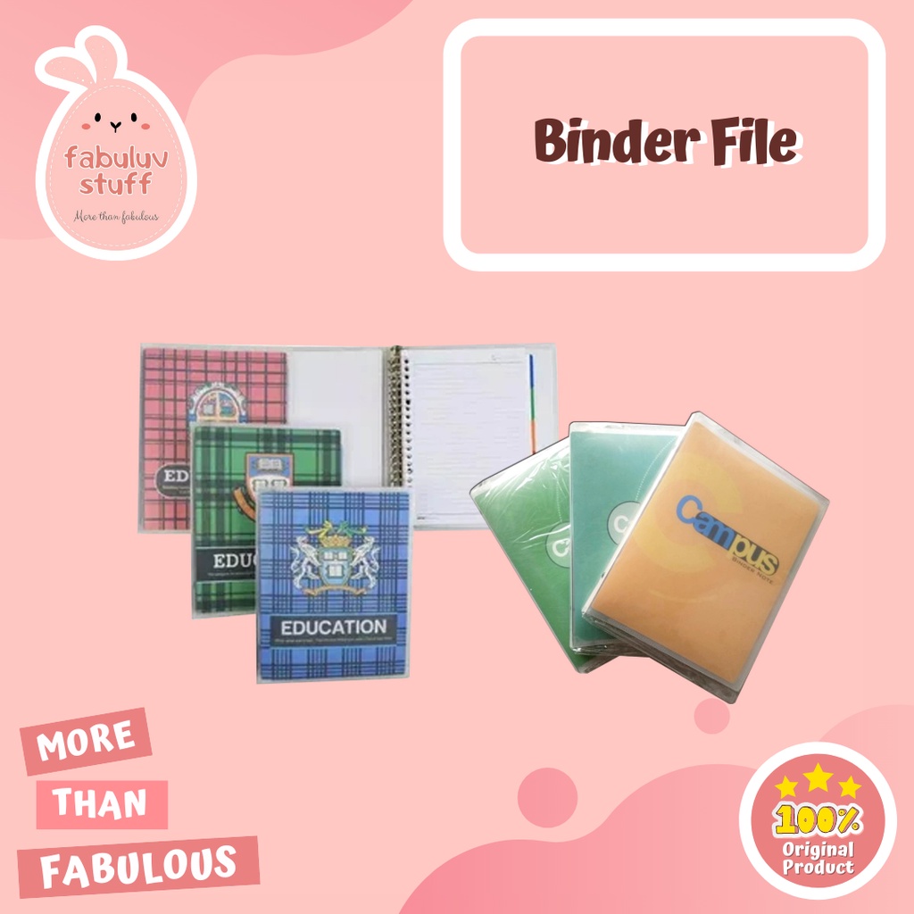 

ATK ~ Tempat Binder / Binder Note / Cover Tempat Binder A5 dan B5