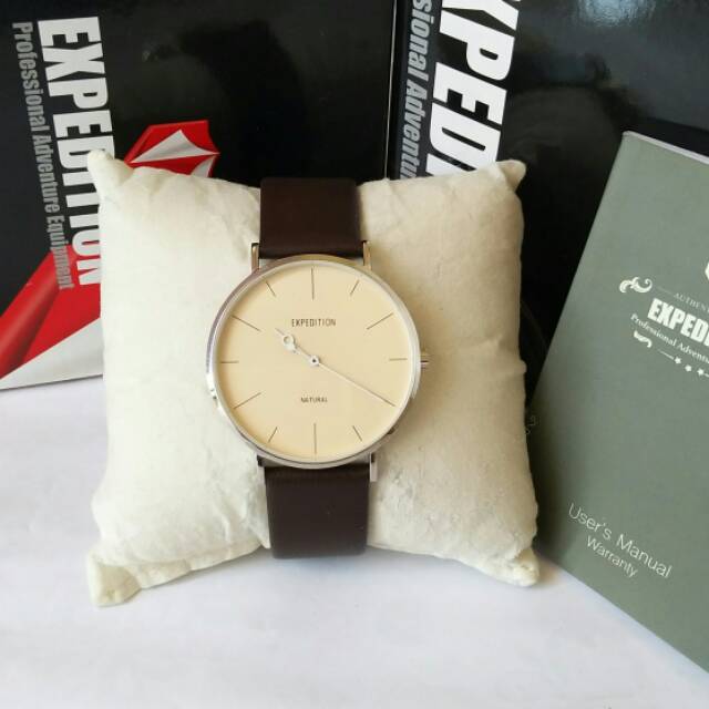 Jam tangan pria _ expedition 6702 silver original