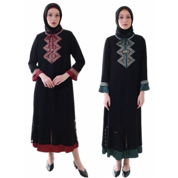 HIKMAT FASHION ORIGINAL ABAYA HITAM A6649