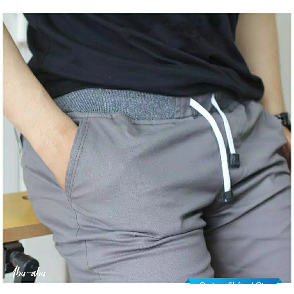 [PREMIUM] CHINO PENDEK  PINGGANG KARET/ RIP BAHAN TEBAL MELAR DENRO BY PUPUSSTORE