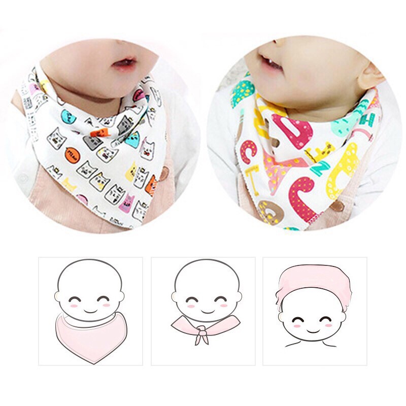 Bib Segitiga Bayi Tatakan Air Liur / Celemek Segitiga Bayi Air Liur Import (random motif)