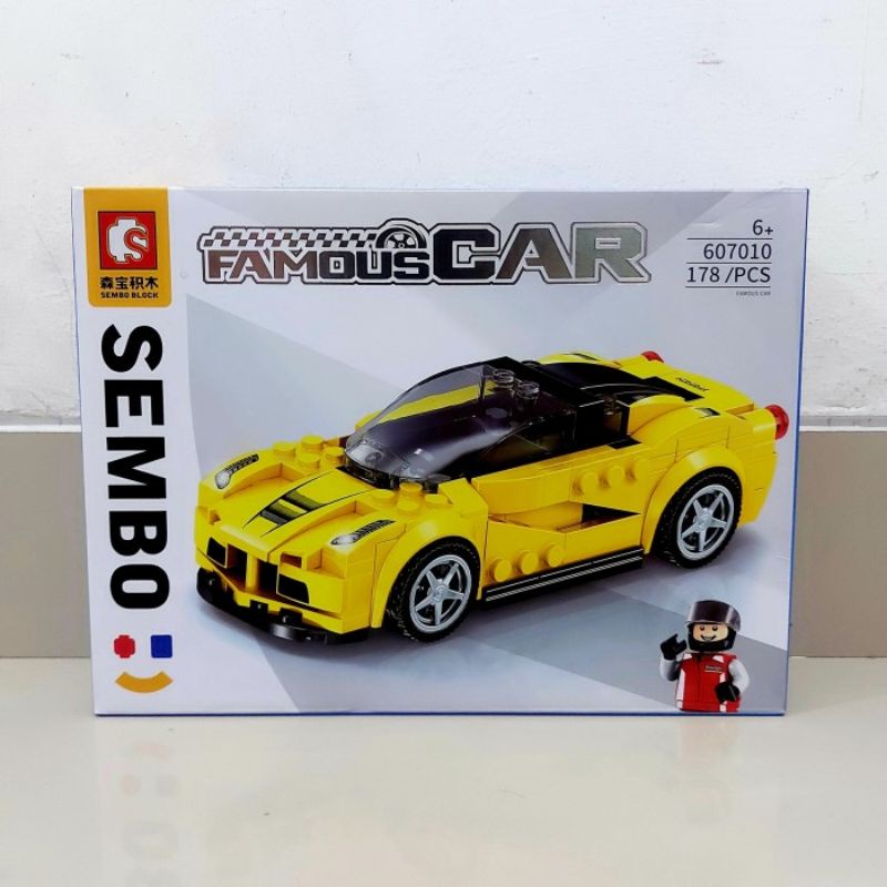 Sembo Block Famous Car Sedan - Mainan Brick Mobil Sport Blocks Bricks