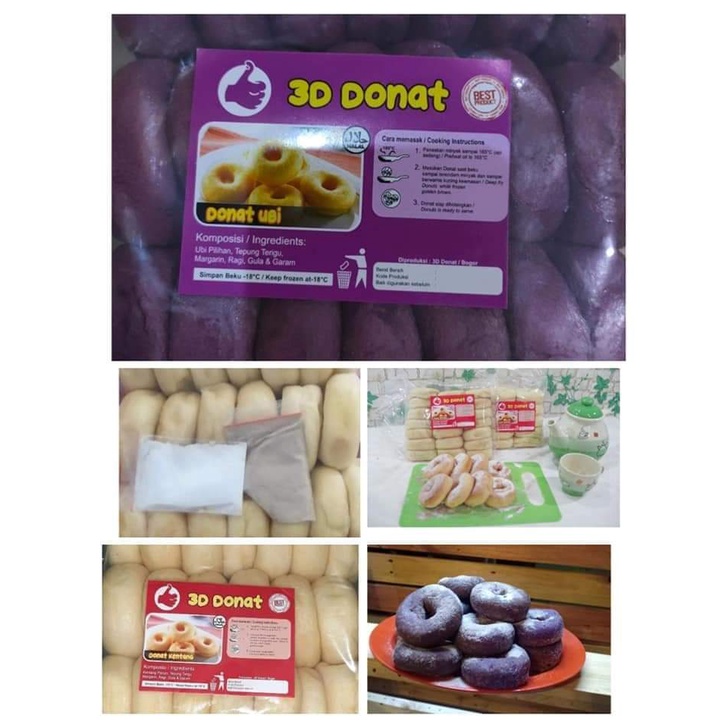 BOGOR Donat 3D kentang Ubi Ungu