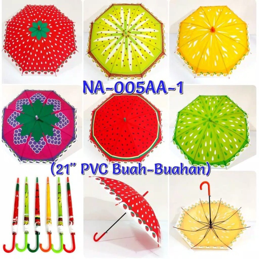 PAYUNG STANDAR MOTIF BUAH SIMPLE BEAUTY UMBRELLA NAGOYA 005AA-1