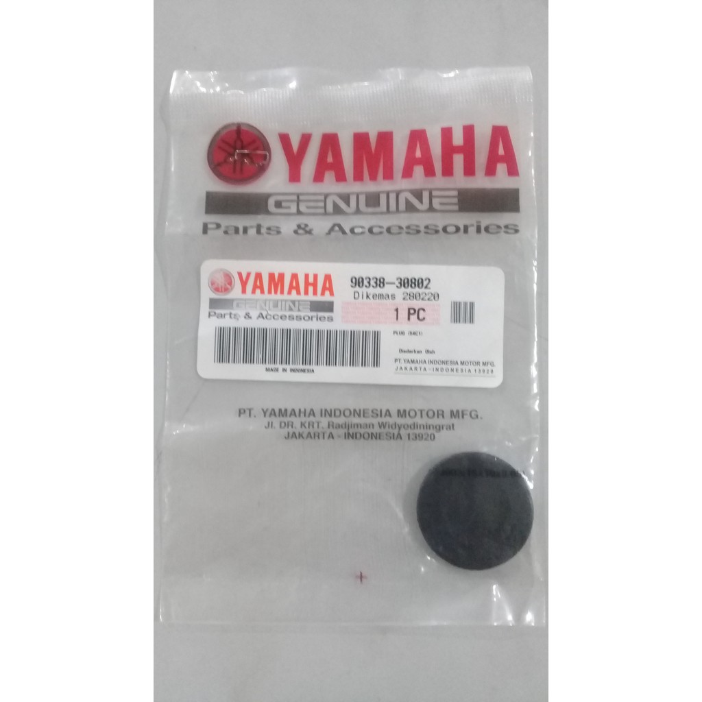 KARET TUTUP BAUT BEHEL BEGEL BELAKANG ORIGINAL YAMAHA FIZ R, 125 Z/PLUG (54C1) 90338-30802