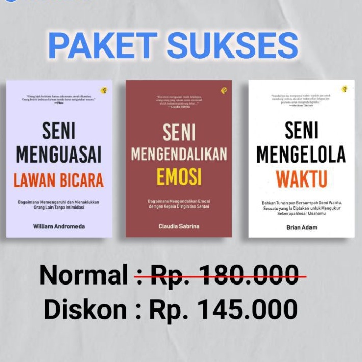 Jual Paket Sukses - Buku Pengembangan Diri | Shopee Indonesia