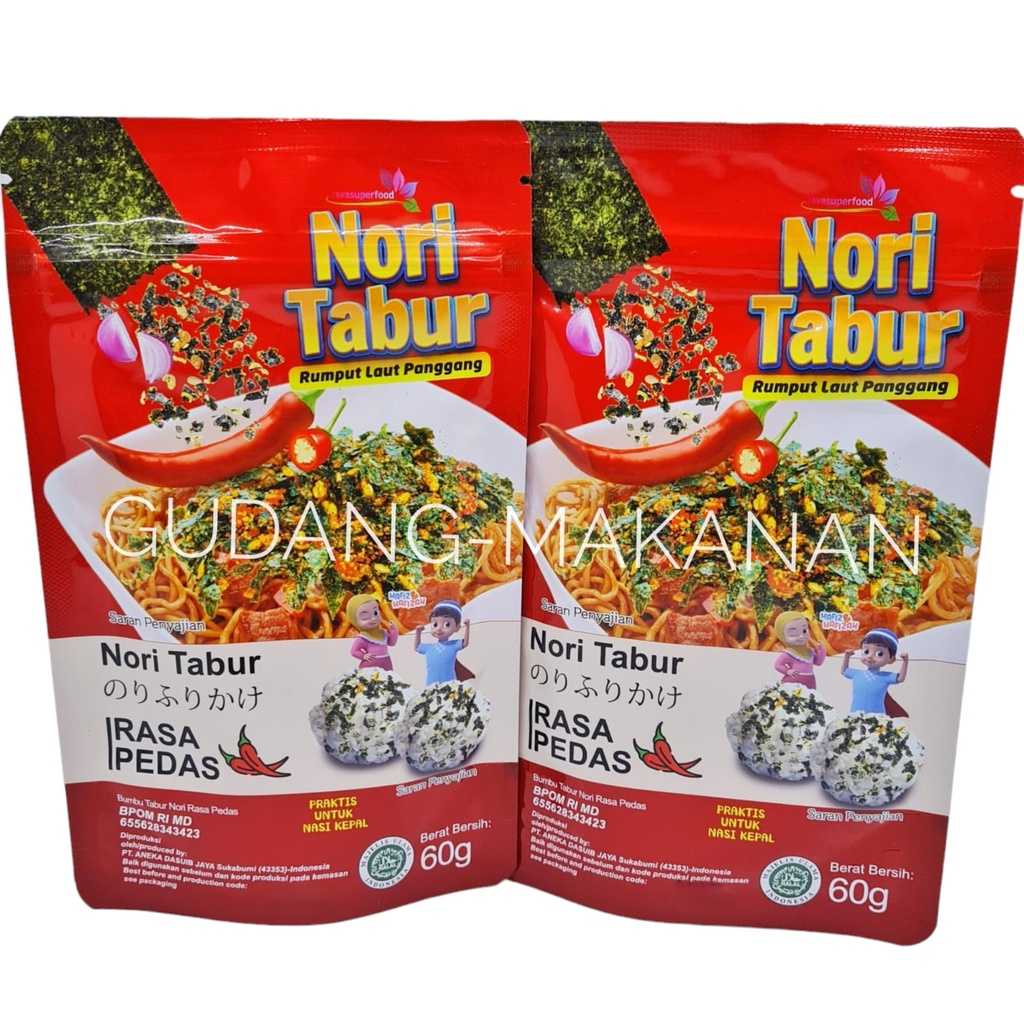 Nori Tabur Rumput Laut Panggang Spicy 60gr