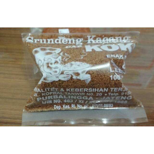 

Srundeng kacang cap Koki purbalingga 100g pedas