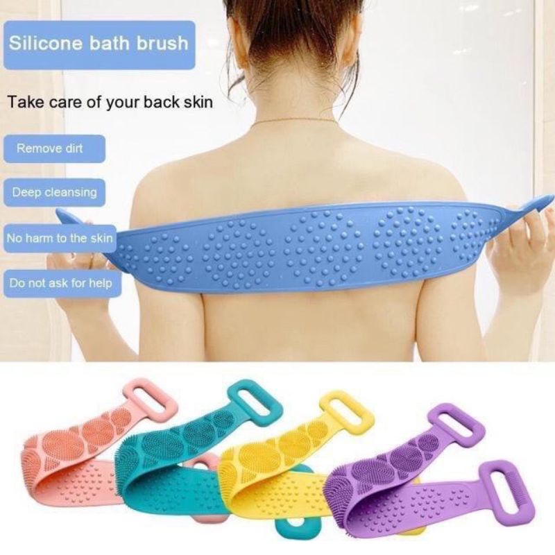 Silicon Scrubber / Penggosok Punggung / Spons Mandi / Perontok Daki / Karet Mandi RH-2051 sikat