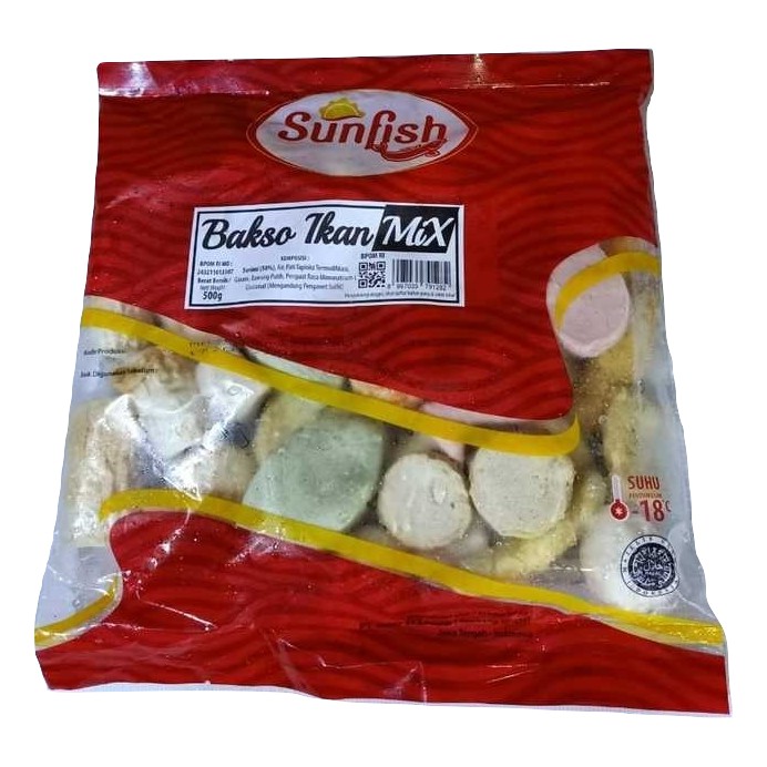 

Sunfish Bakso Ikan Mix Kemasan 500gr