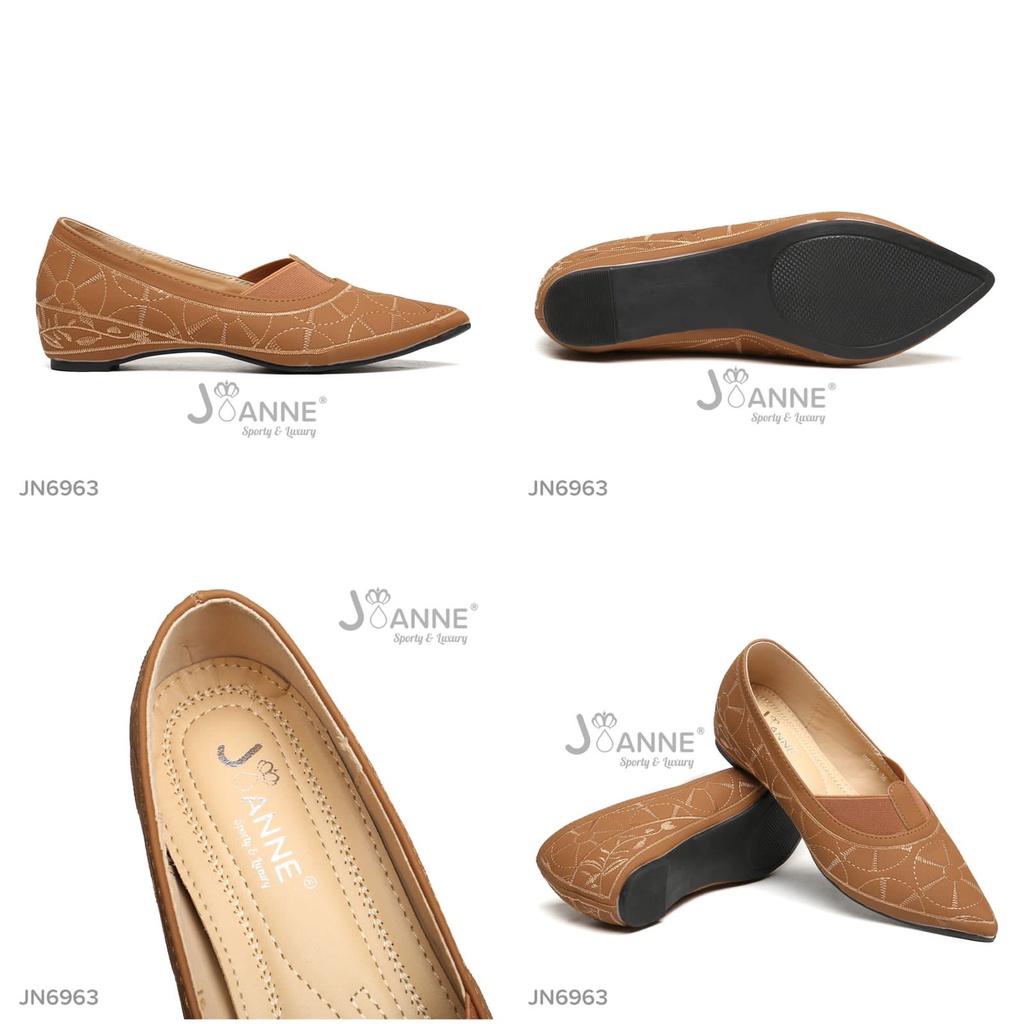 JOANNE Loafers Shoes Kulit #JN6963 ORIGINAL