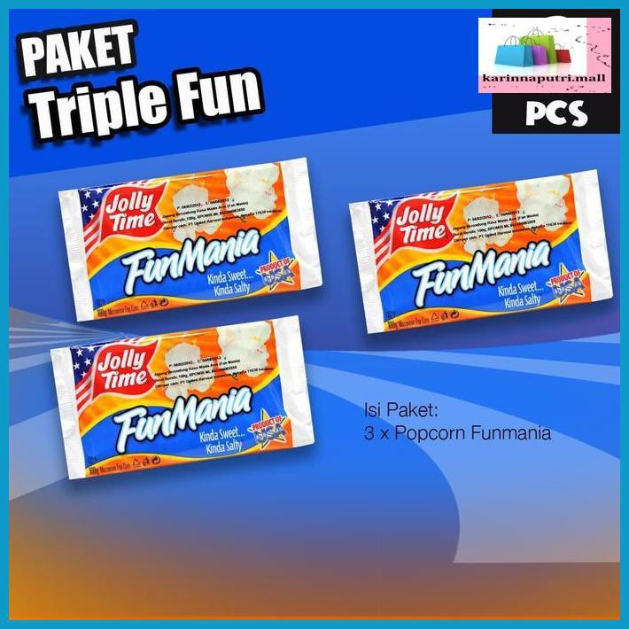 

E5Ewsfg- Paket Triple Fun (3Fm) - Jolly Time Mircowave Popcorn 78Itjyhf-