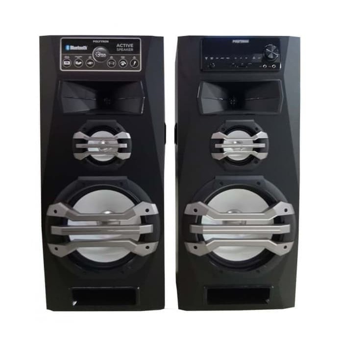 POLYTRON PAS-2A15 ACTIVE SPEAKER BLUETOOTH WOOFER 12 INCH DIGITAL MIC