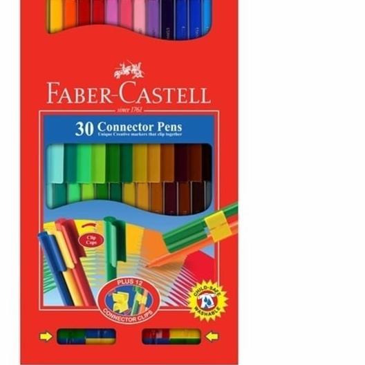 

☁ Connector Pen 30 Warna Faber Castell - Kemasan Pendek ✪