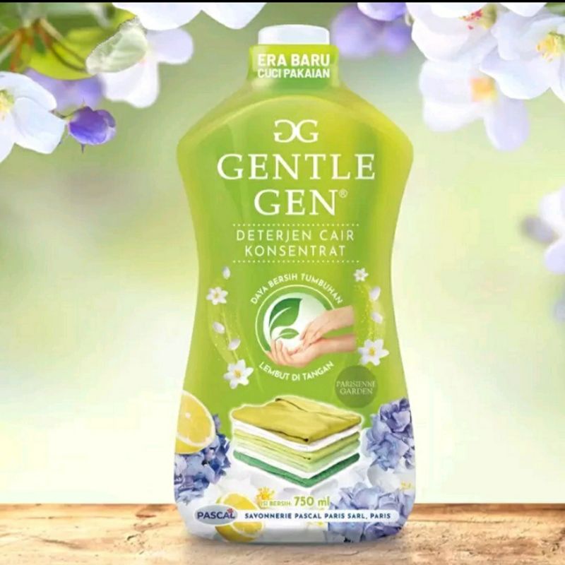 Gentle Gen Deterjen Cair Parisienne Garden (Hijau) atau Anti Keringat