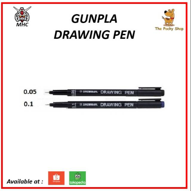 

Gunpla Gundam Snowman drawing pen