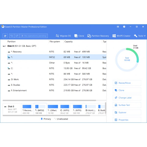 [FULL VERSION] EaseUS Partition Master 16 - GARANSI AKTIVASI