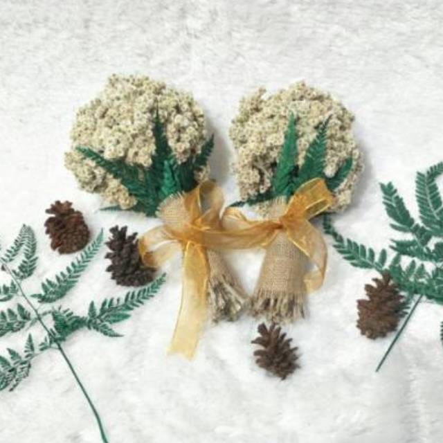 Buket Bunga Wedding Bridesmaid Bouquet Rustic - BB45