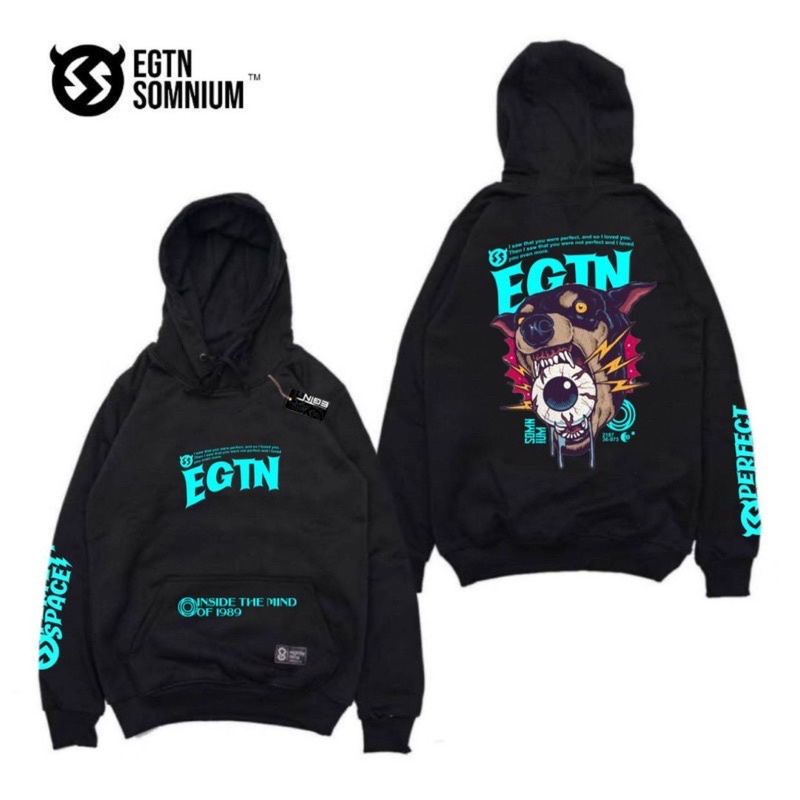 Hoodie Aesthetic Pria &amp; Wanita Black Cream Original Eighty Nine Bisa Cod Distro Bandung Terlaris Hoodie Pria - Hoodie Zertico - Jaket Pria